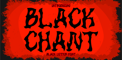 Black Chant Font Poster 1