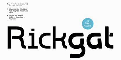 Rickgat Font Poster 1