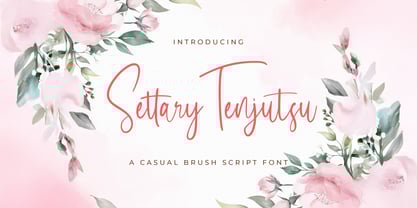 Settary Tenjutsu Font Poster 1