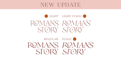 Romans Story Font Poster 2