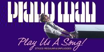 Piano Man BF Font Poster 1