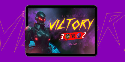 Cyber Blast Font Poster 11