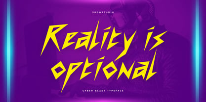 Cyber Blast Font Poster 10