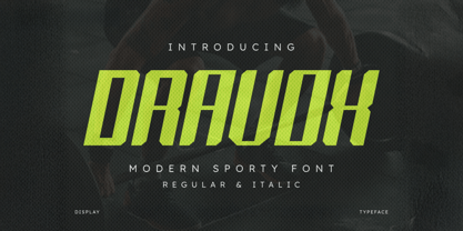 Dravox Font Poster 1