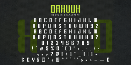 Dravox Font Poster 3
