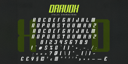 Dravox Font Poster 4
