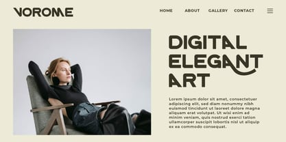 Vorome Font Poster 3