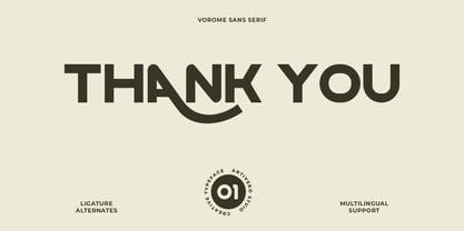 Vorome Font Poster 8