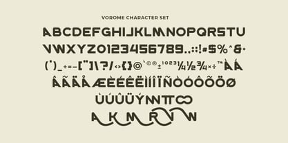 Vorome Font Poster 2