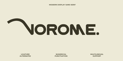 Vorome Font Poster 1
