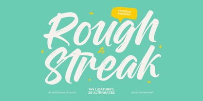 Rough Streak Font Poster 1