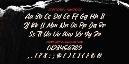 Rough Drown Font Poster 7