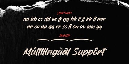 Rough Drown Font Poster 8