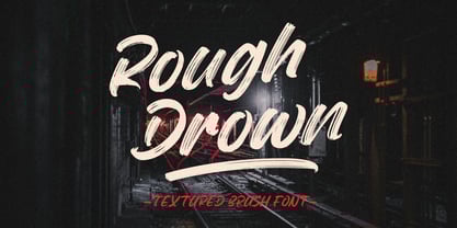Rough Drown Font Poster 1
