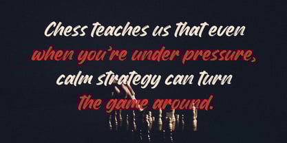 Rough Drown Font Poster 2