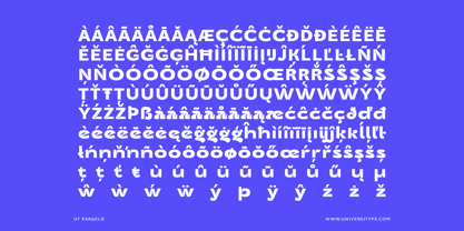 UT Exageld Font Poster 11