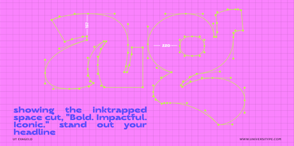 UT Exageld Font Poster 8