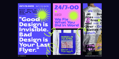 UT Exageld Font Poster 7
