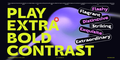 UT Exageld Font Poster 2