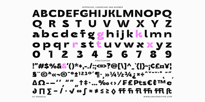 UT Exageld Font Poster 10