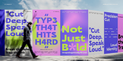 UT Exageld Font Poster 13