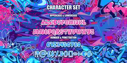 Outline Mirage Font Poster 5