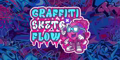 Outline Mirage Font Poster 2