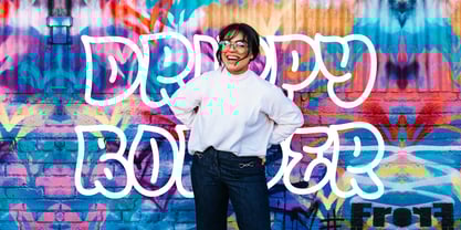 Outline Mirage Font Poster 4