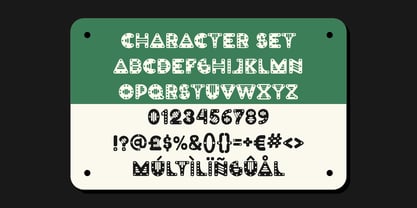 Steel Plate Font Poster 5