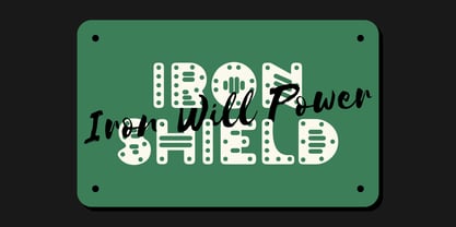 Steel Plate Font Poster 3