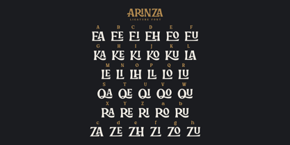 Arinza Font Poster 8
