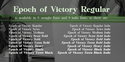Epoch of Victory Font Poster 6