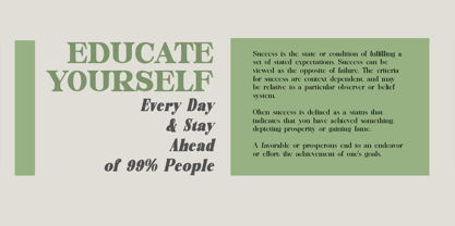 Epoch of Victory Font Poster 2