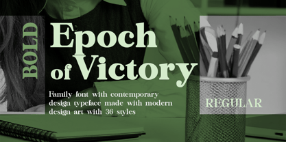 Epoch of Victory Font Poster 3