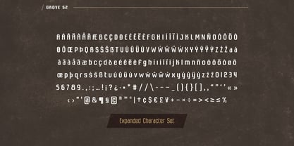 Grove 52 Font Poster 9