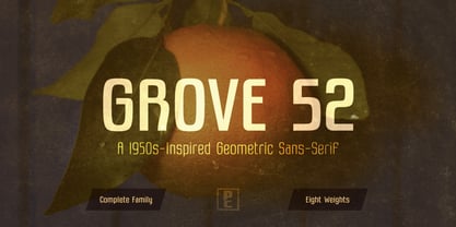 Grove 52 Font Poster 1