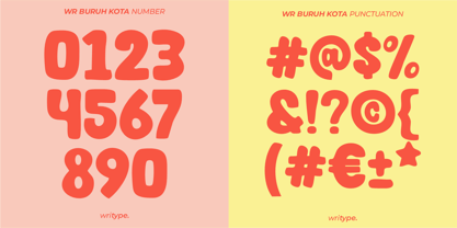 WR Buruh Kota Font Poster 5