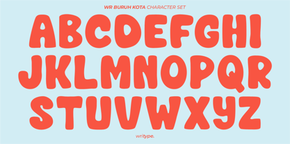 WR Buruh Kota Font Poster 4