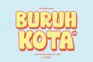 WR Buruh Kota Font Poster 1