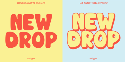 WR Buruh Kota Font Poster 7