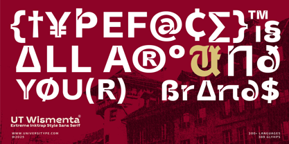 UT Wismenta Font Poster 15