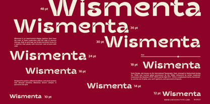 UT Wismenta Font Poster 5