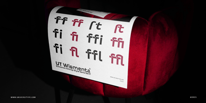 UT Wismenta Font Poster 9