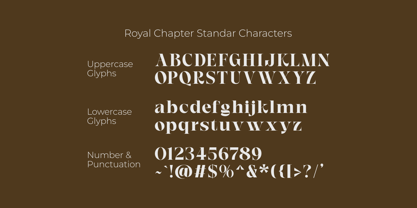 Royal Chapter Font Poster 12