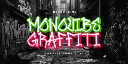 Monovibe Graffiti Font Poster 1