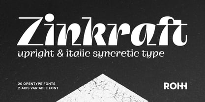 Zinkraft Font Poster 1