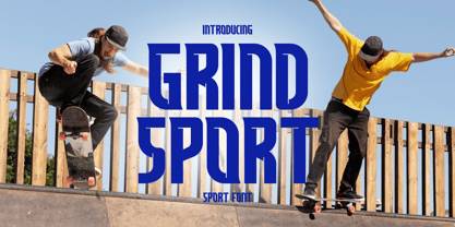 Grind Sport Font Poster 1