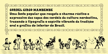 Cordel Circo Mambembe Font Poster 1