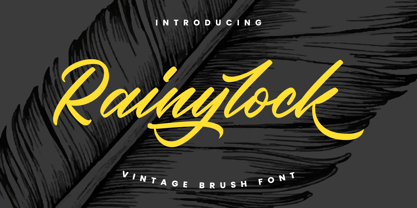 Rainylock Font Poster 1