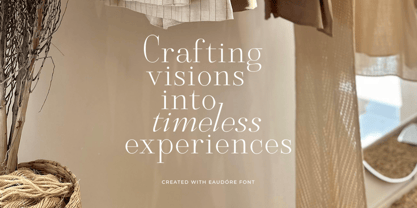 Eaudore Font Poster 5